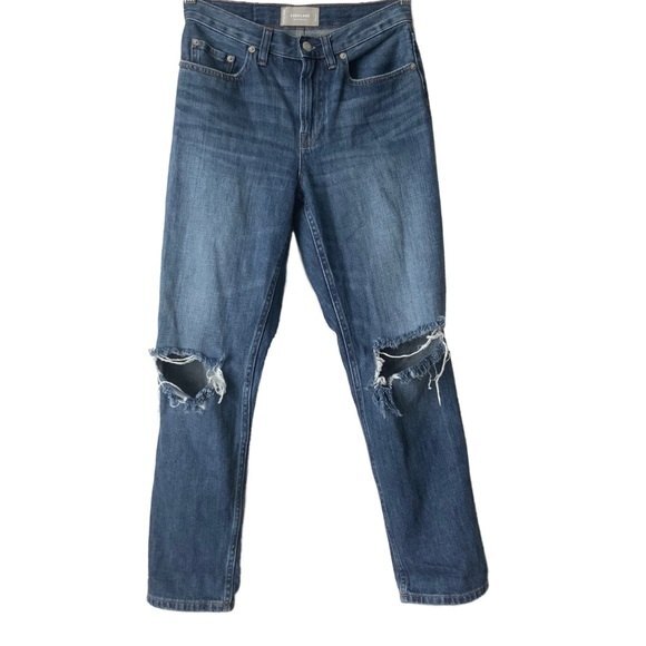 Everlane Distressed The Summer Jean 25 - Picture 2 of 9